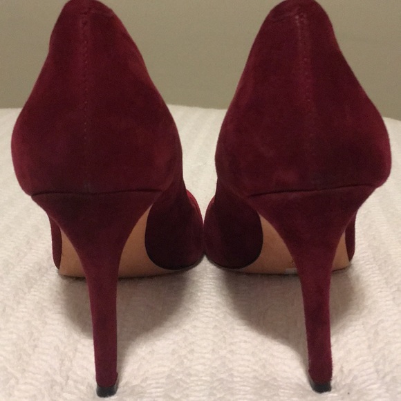 Saks Fifth Avenue Dark Eggplant Stilettos - Picture 5 of 7